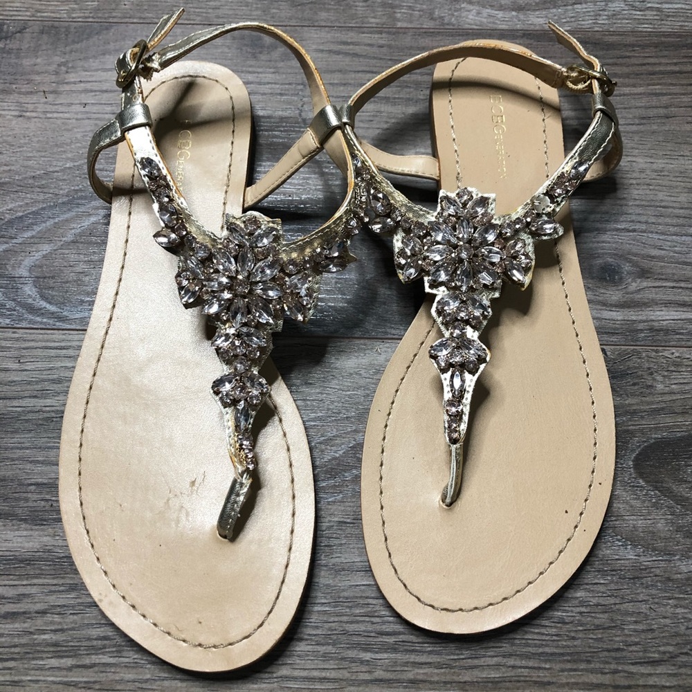 BCBGENERATION Bling Sandals thong sandals size 8.5